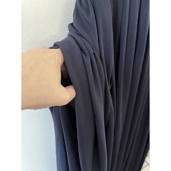 NWOT Birdy Grey Elsye Dress Navy Blue Mesh Long Formal Bridesmaids Dress Small - Picture 8 of 9